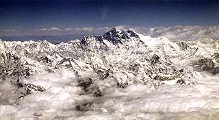 Mount Everest z letadla