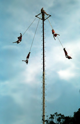Voladores - rituál Létajících mužů