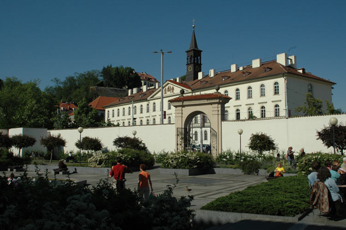 Pražské zahrady Zahradní nádvoří Valdštejnské jízdárny