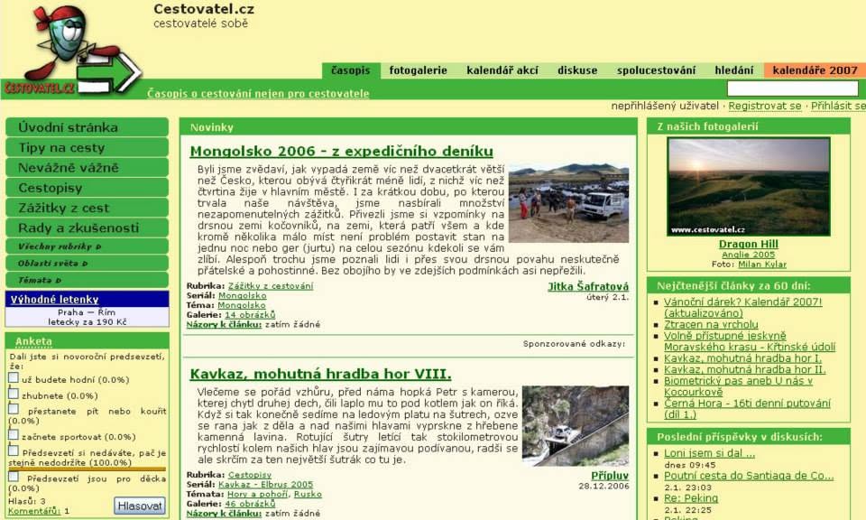 Cestovatel.cz 2007