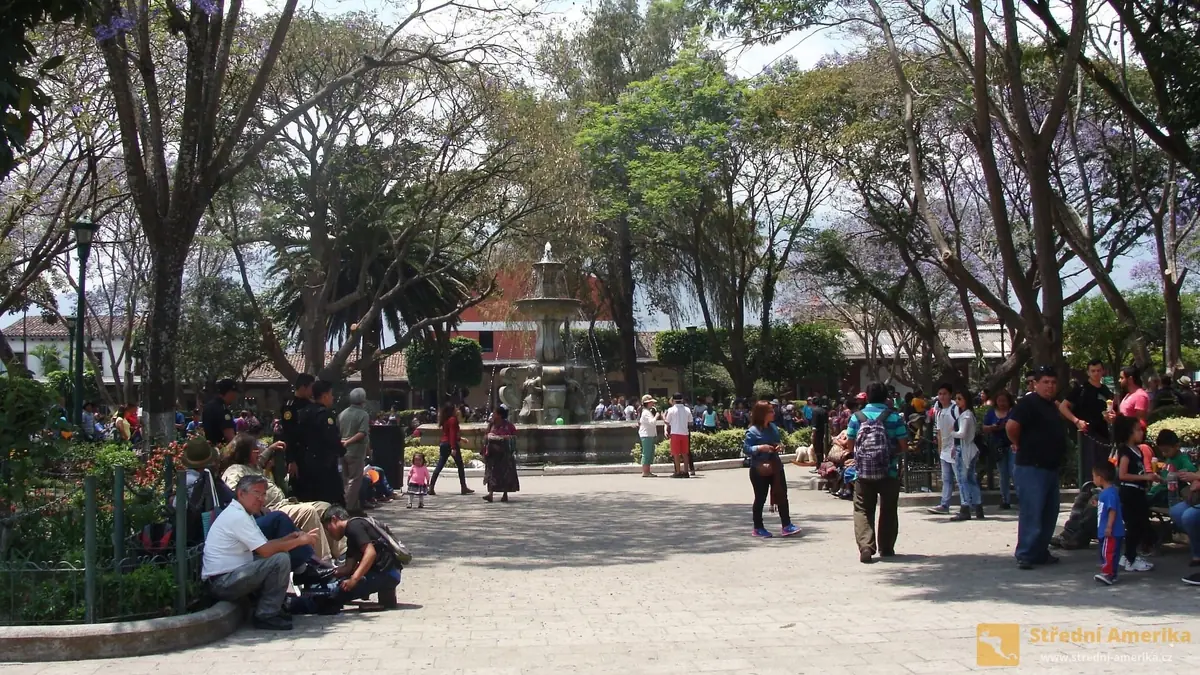 Antigua Guatemala, centrální park