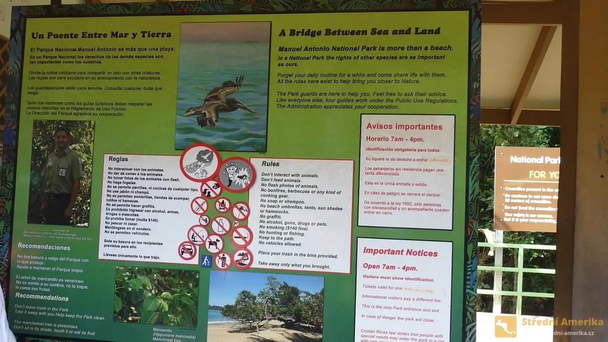 Kostarika: Národní park Manuel Antonio