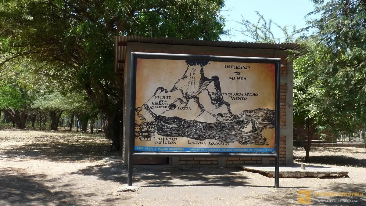 Nikaragua, León Viejo, archeologický park